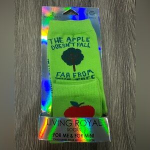 Living Royal Socks For Me & For Mini Green 2 Pack For Mom and Child